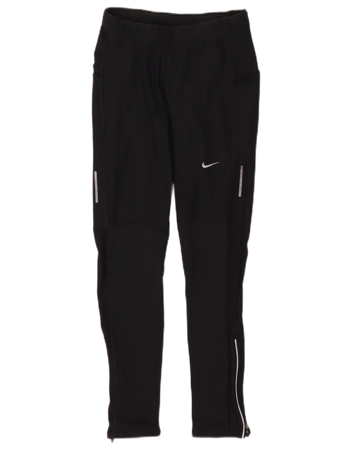 NIKE Legging Dri Fit pour femme UK 8 Small Noir Polyester