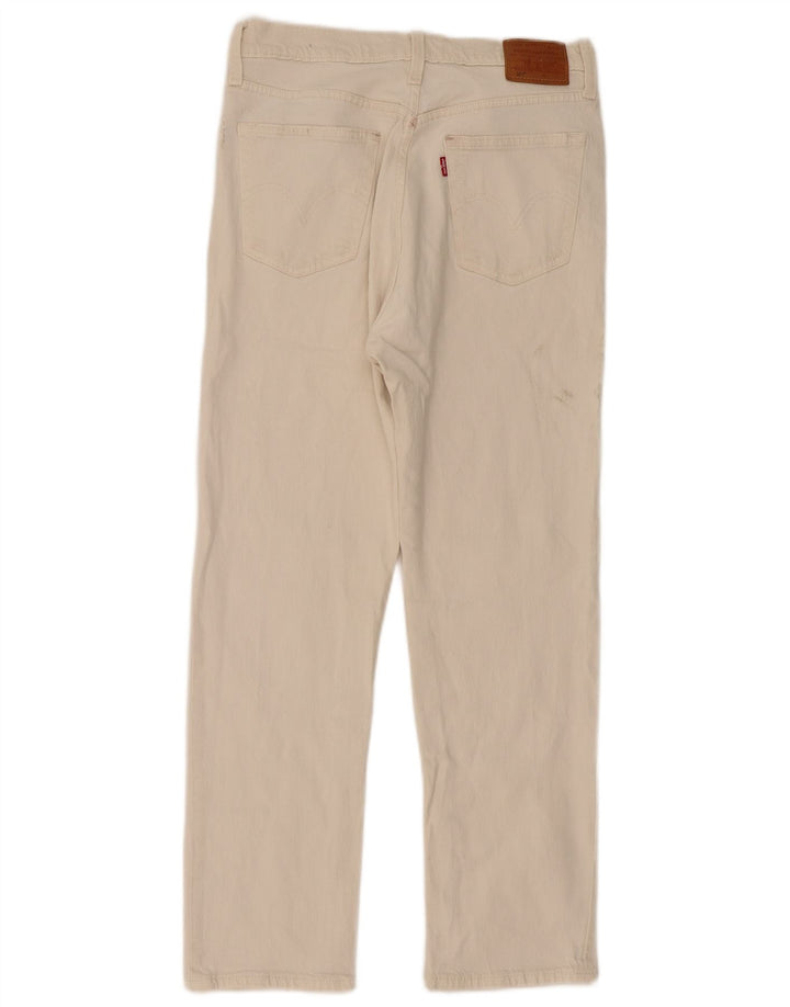 Levi's Jean Droit 501 Femme W29 L28 Blanc Cassé Coton