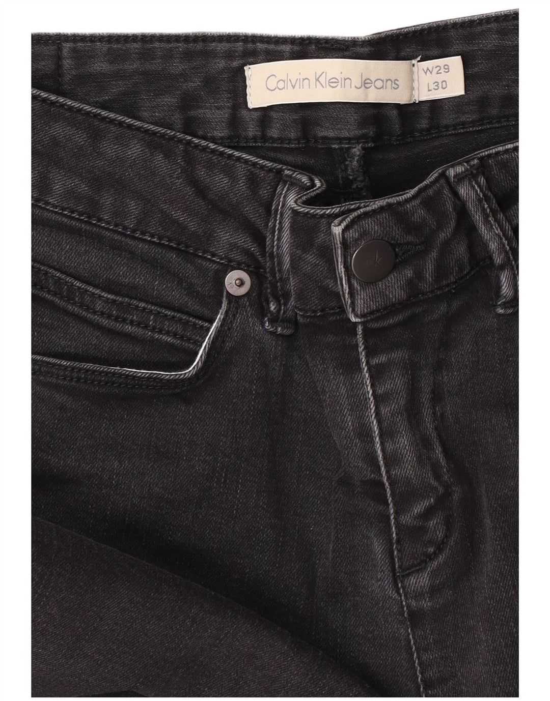Calvin Klein Jean Slim Femme W29 L30 Gris