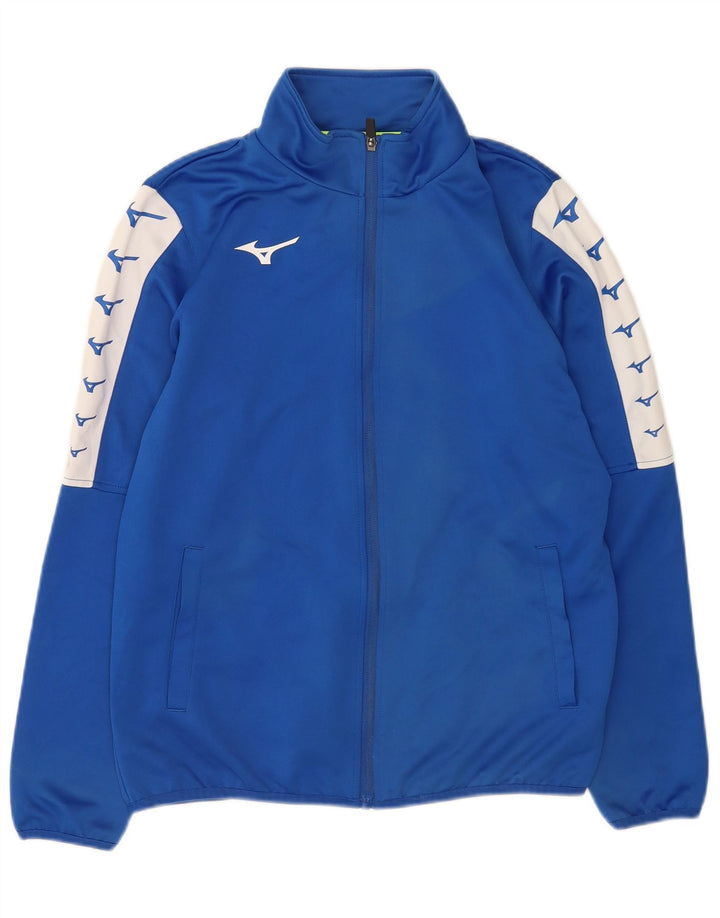 Mizuna Hommes Graphique Survêtement Top Veste Bleu Moyen Colorblock Polyester