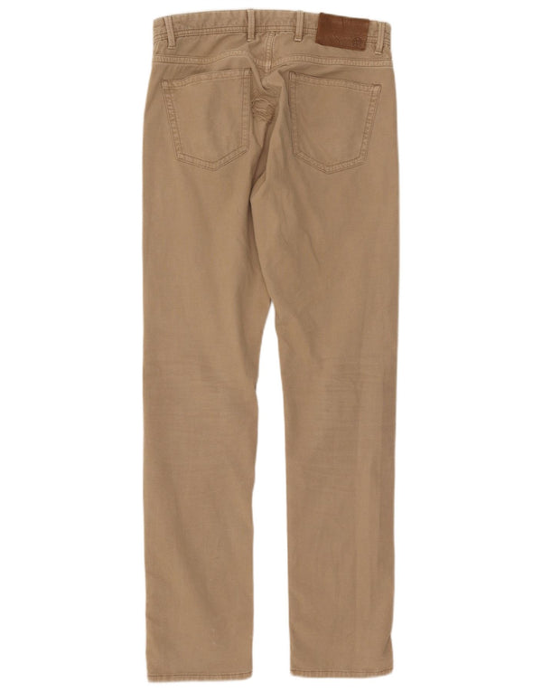 Massimo Dutti Pantalon décontracté coupe slim pour homme EU 38 Small W30 L32 Beige