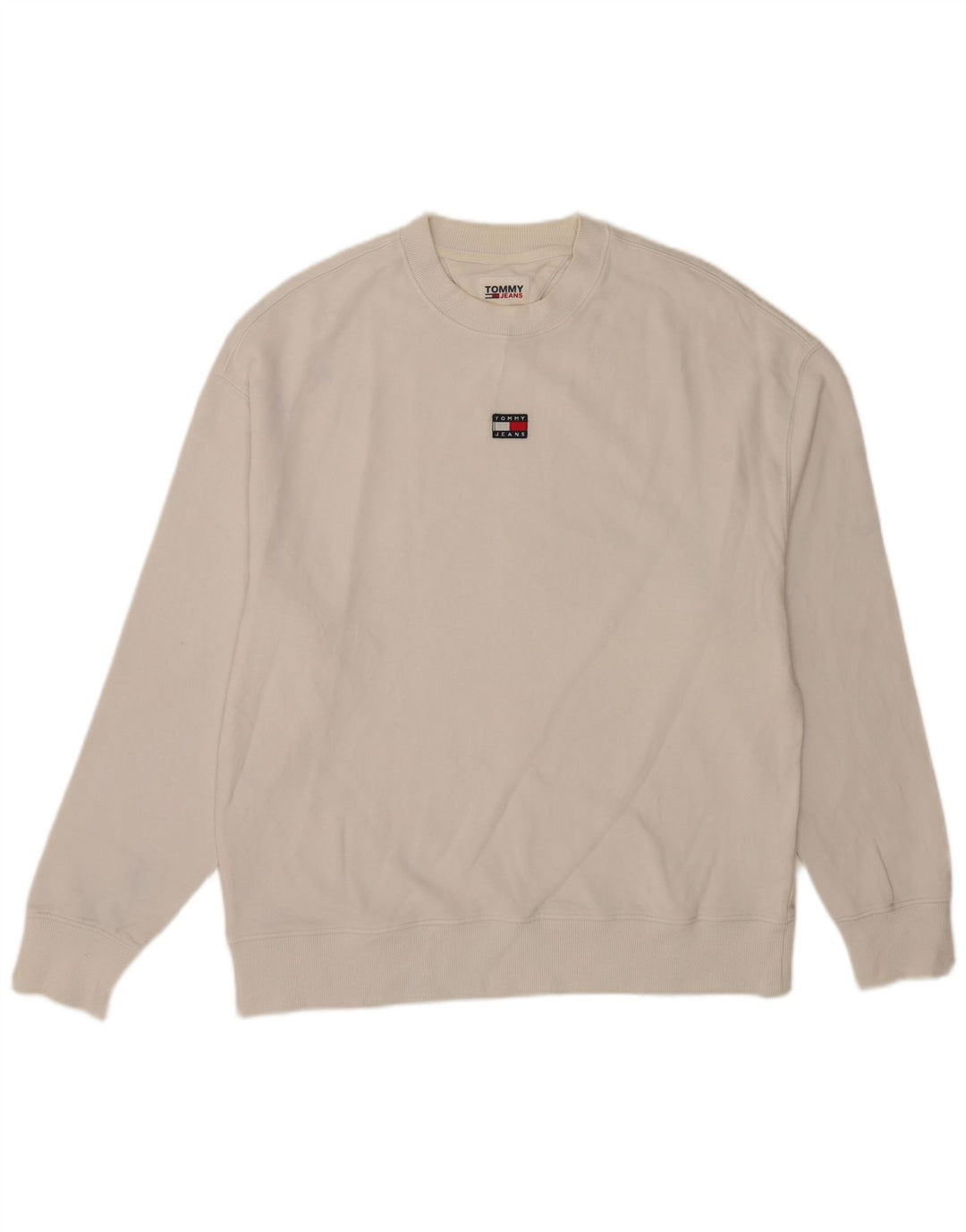Tommy Hilfiger Sweat-shirt pour homme en coton blanc moyen