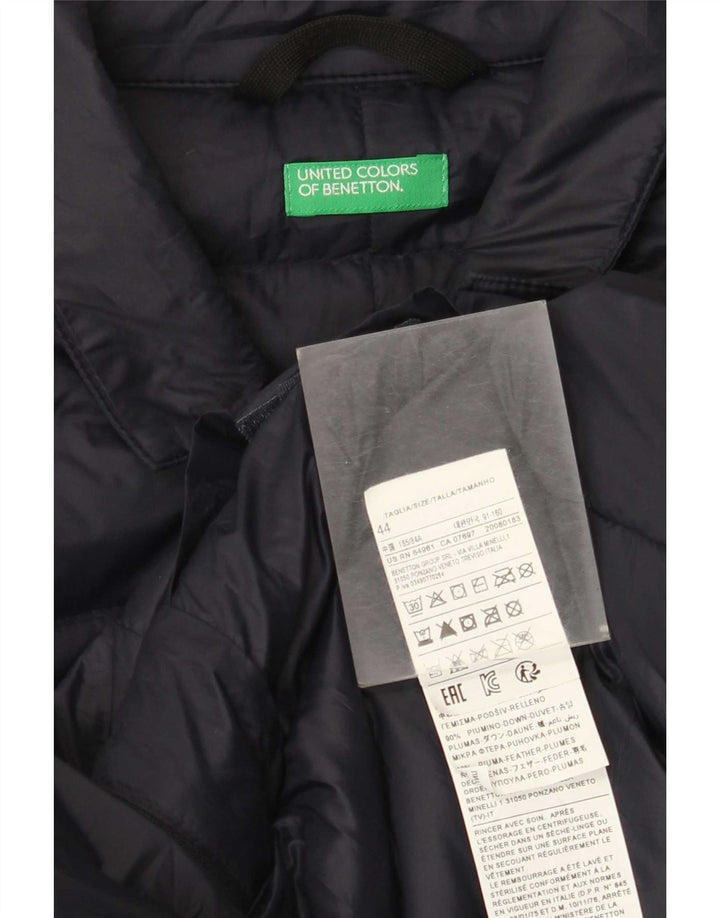 Benetton Veste Rembourrée IT 44 XS Bleu Marine Polyamide