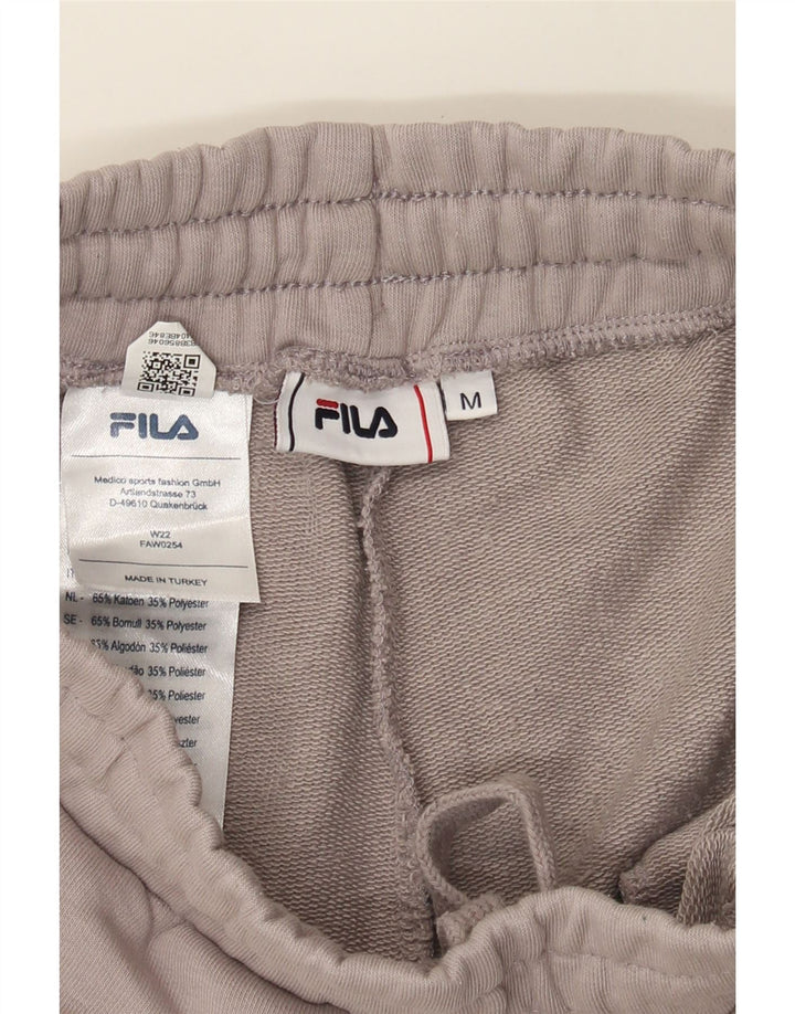 FILA Womens Tracksuit Trousers Joggers UK 12 Medium Grey Cotton Vintage Fila and Second-Hand Fila from Messina Hembry 