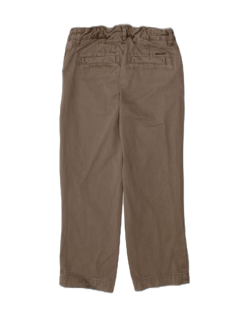 GANT Boys Straight Chino Trousers 4-5 Years W22 L17 Grey Vintage Gant and Second-Hand Gant from Messina Hembry 