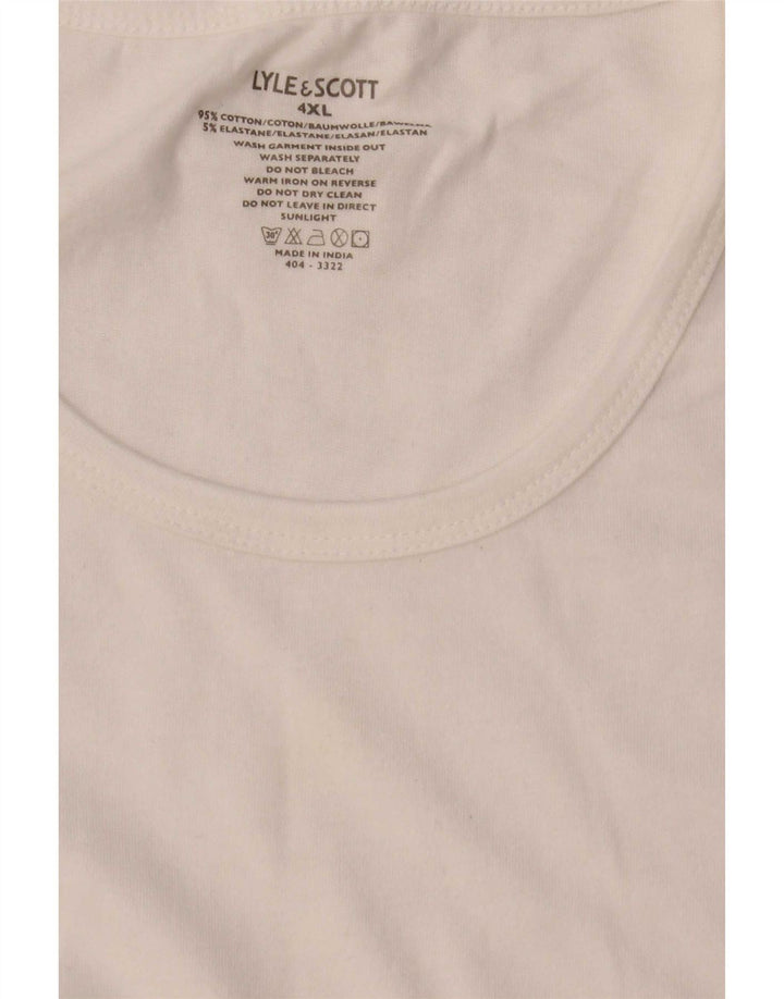 Lyle & Scott T-Shirt Homme Haut 4XL Blanc Coton