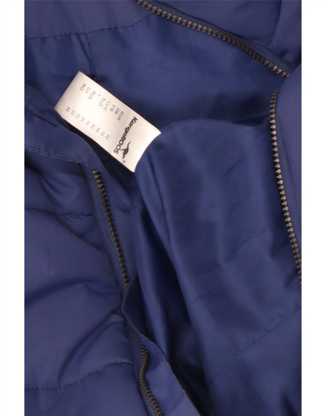 KANGAROOS Gilet rembourré pour homme UK 16 Large Bleu Polyester