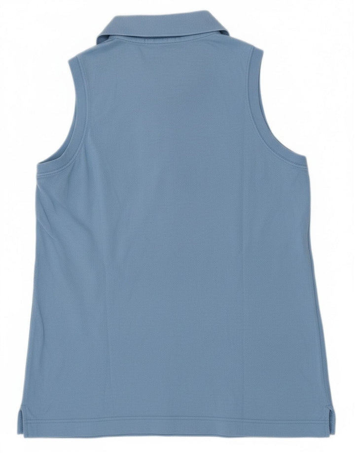 Sergio Tacchini Polo sans manches pour femme UK 12 Bleu moyen Coton