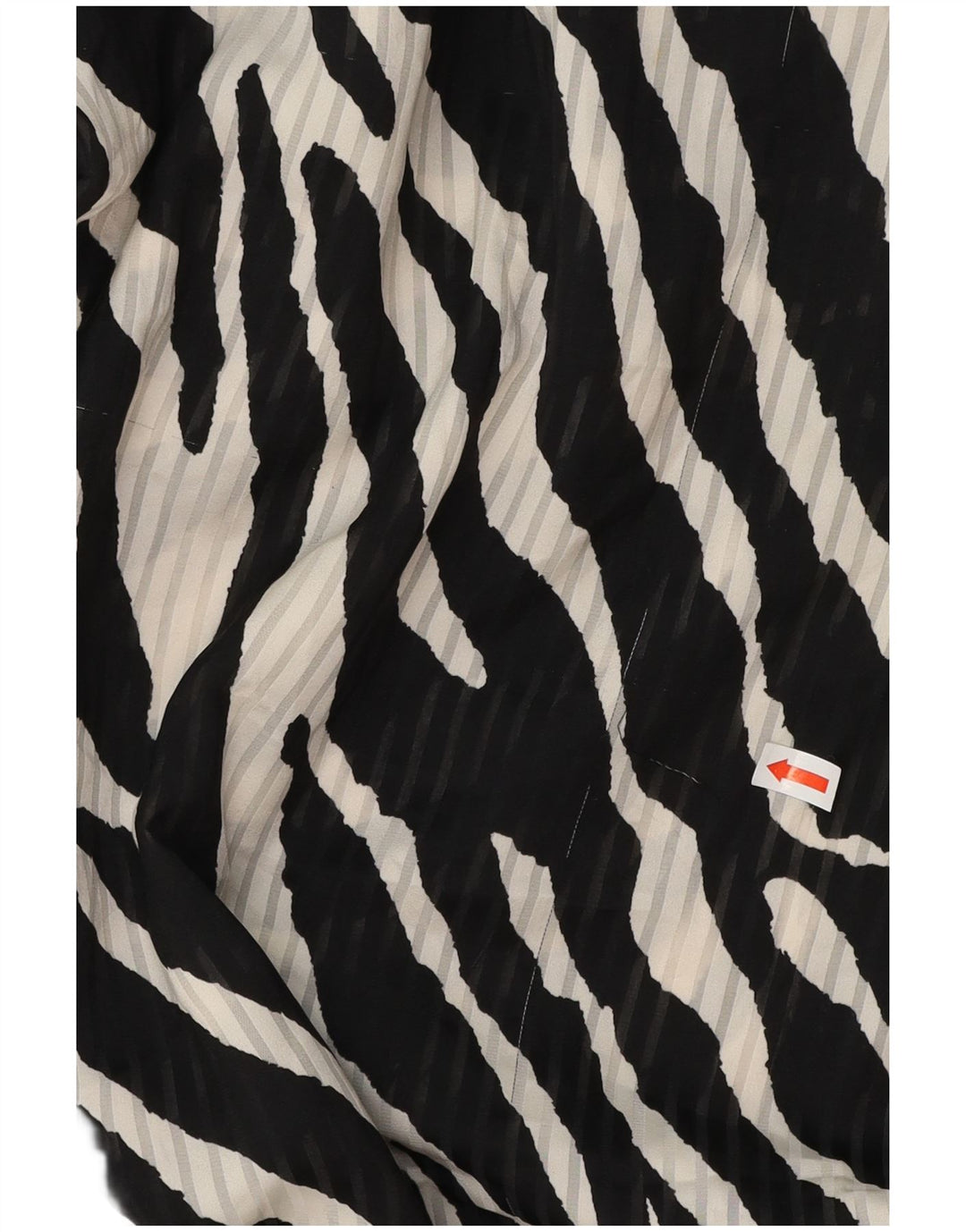 ZARA Robe portefeuille à manches longues pour femme UK 12 Noir moyen imprimé animal