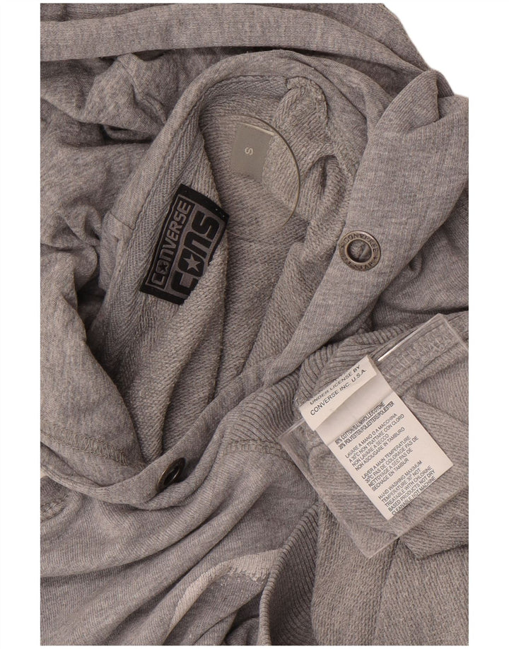 Converse Pull à capuche graphique pour homme Petit gris Coton