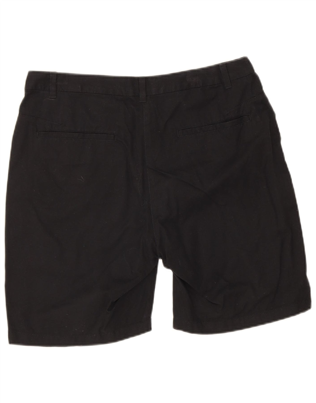 Marks & Spencer Short Chino Femme UK 12 Moyen W30 Coton Noir