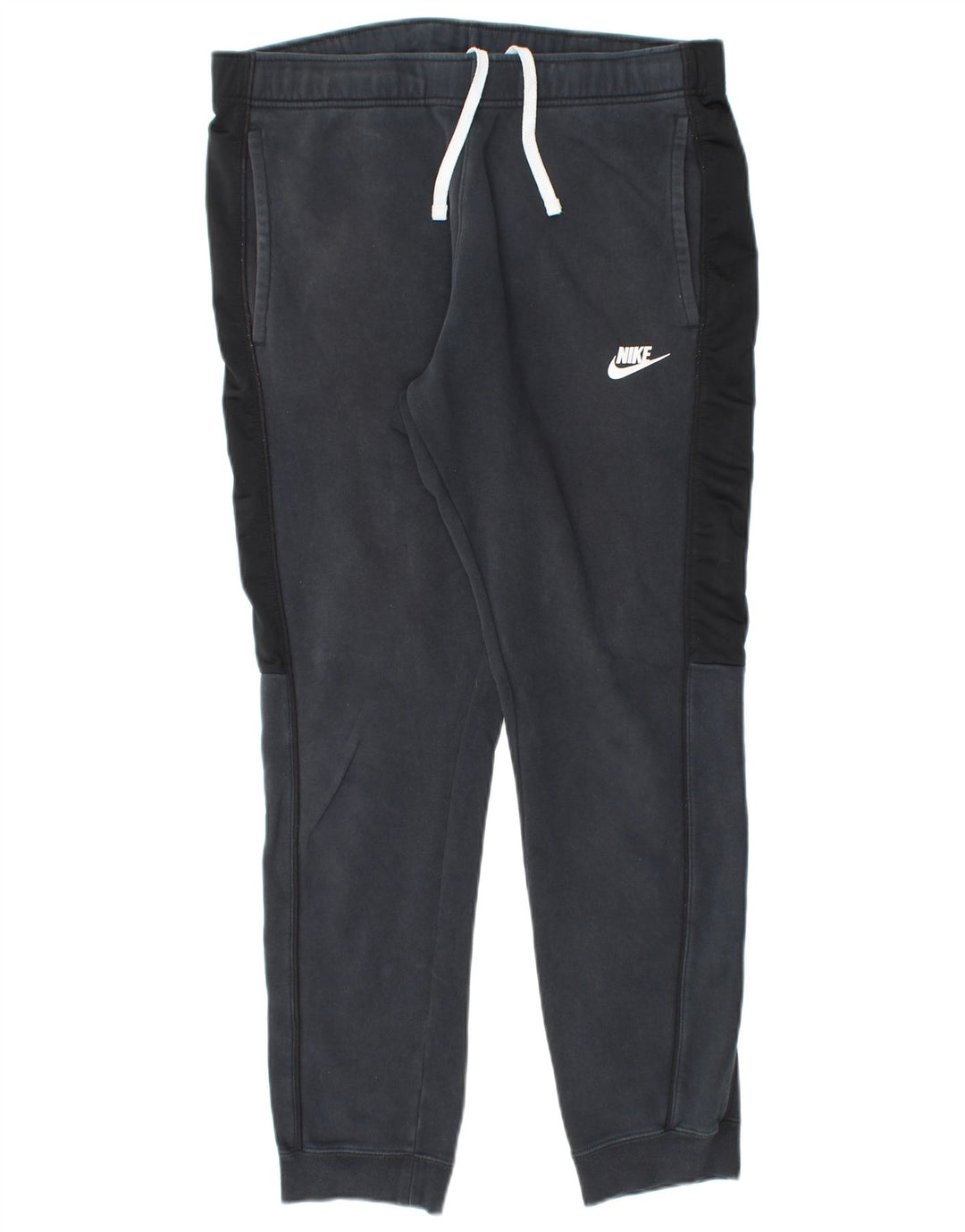NIKE Pantalon de survêtement pour homme en coton color block noir moyen