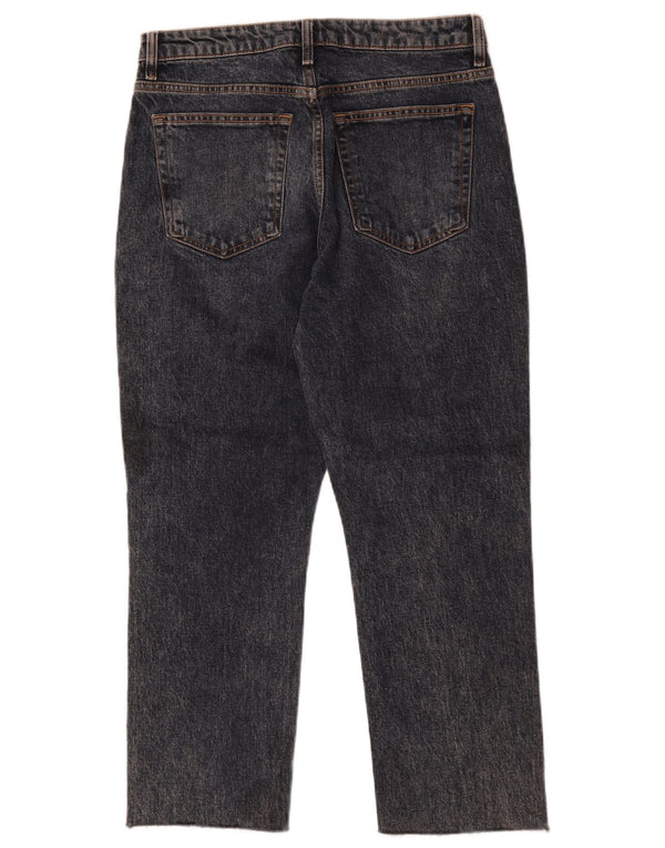 Topshop Jean court W30 L25 en coton noir pour femme
