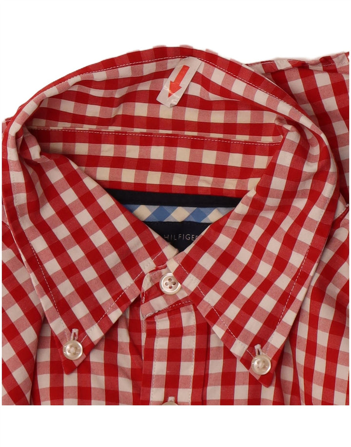 Tommy Hilfiger Chemise Homme Medium Red Check Coton
