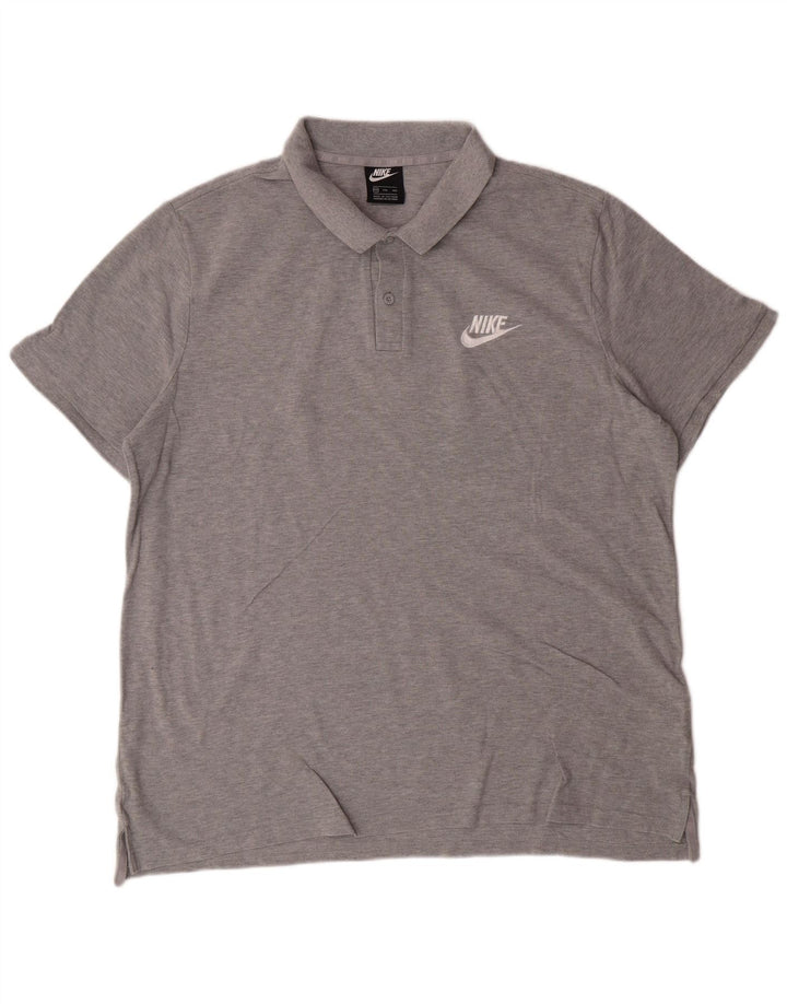 NIKE Polo Homme 2XL Gris Coton
