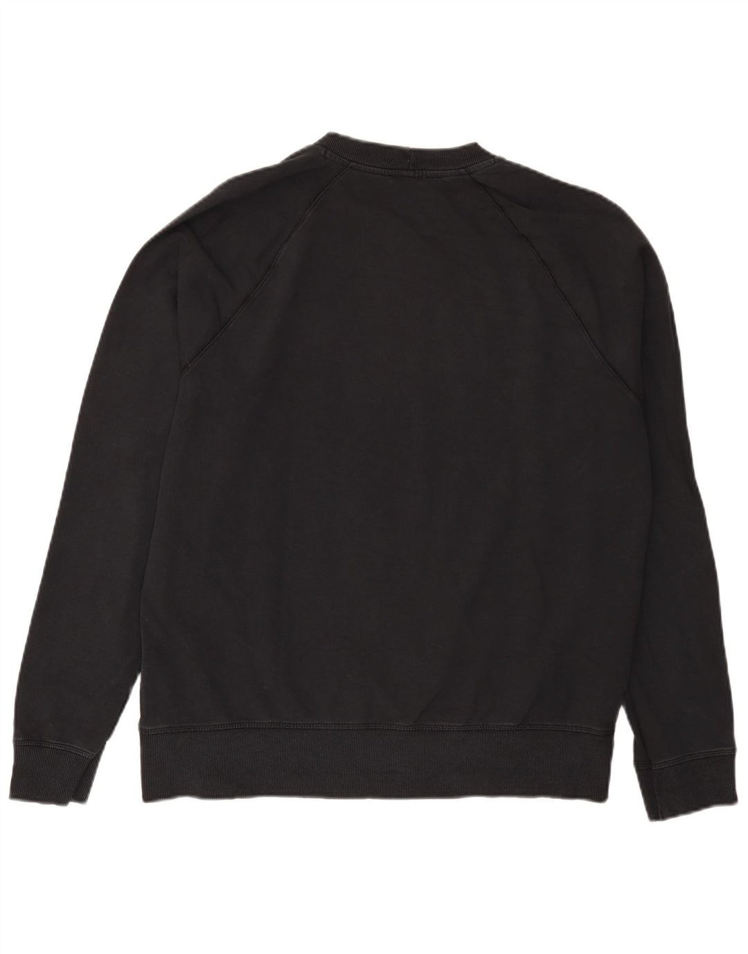 Benetton Sweatshirt Jumper XL Noir Coton Homme