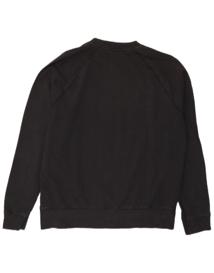 Benetton Sweatshirt Jumper XL Noir Coton Homme