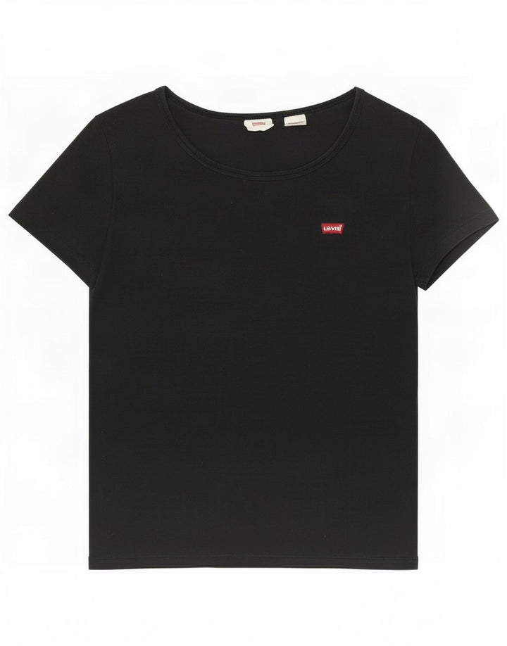 Levi's T-Shirt Femme UK 8 Small Noir