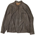 Veste en cuir homme VINTAGE IT 50 grand cuir marron