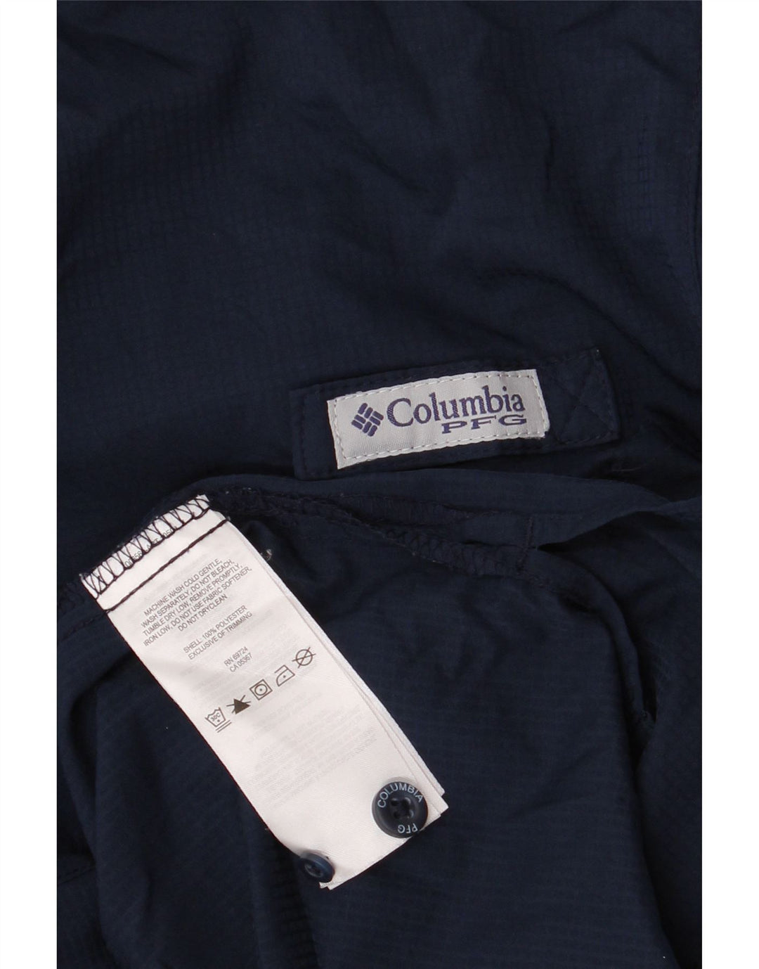 Columbia Chemise Omni-Shade Homme Grand Carreau Bleu Marine Polyester