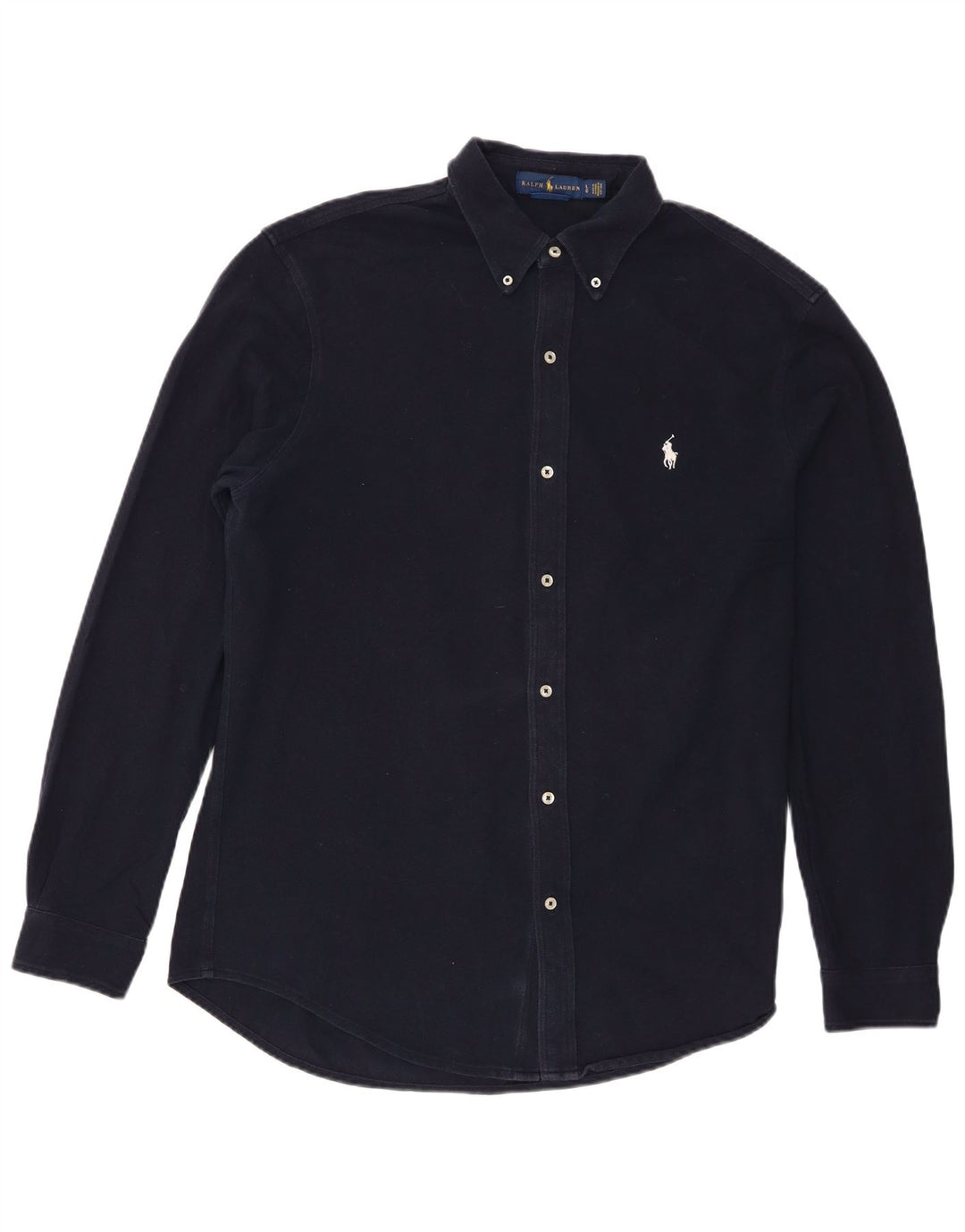 Ralph Lauren Chemise Homme Large Bleu Marine Coton