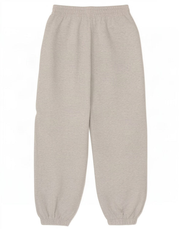 Zara Pantalon de survêtement coupe ample pour femme en coton gris moyen UK 12