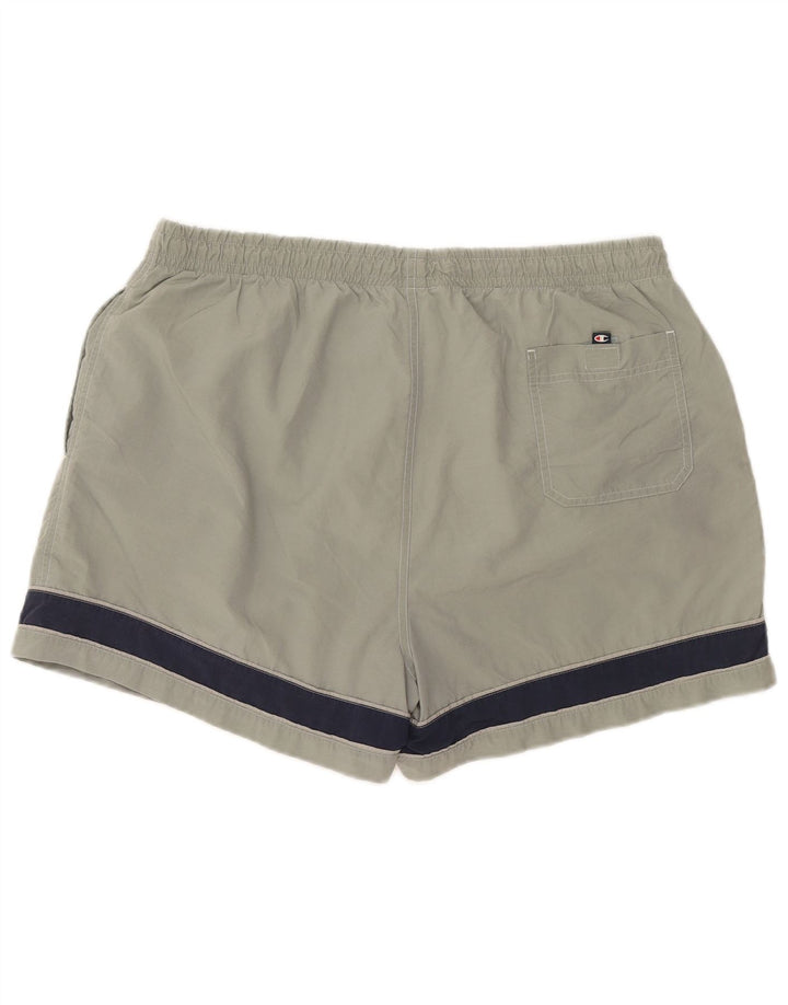 Champion Short de Bain Homme 2XL Gris Colorblock Polyamide
