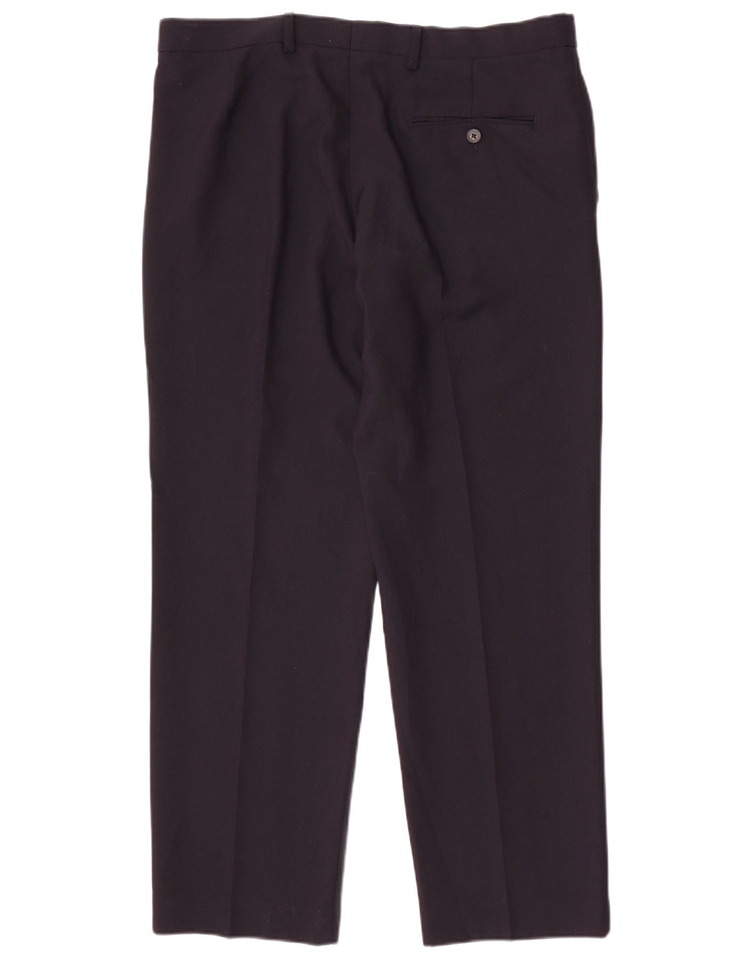 Marks & Spencer Pantalon de costume coupe classique pour homme W36 L29 Bleu marine Polyester