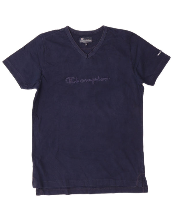 CHAMPION T-Shirt Graphique Garçon 13-14 Ans XL Bleu Marine