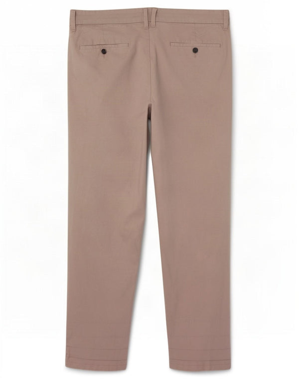 Marks & Spencer Pantalon Chino Slim Femme W36 L29 Gris Coton