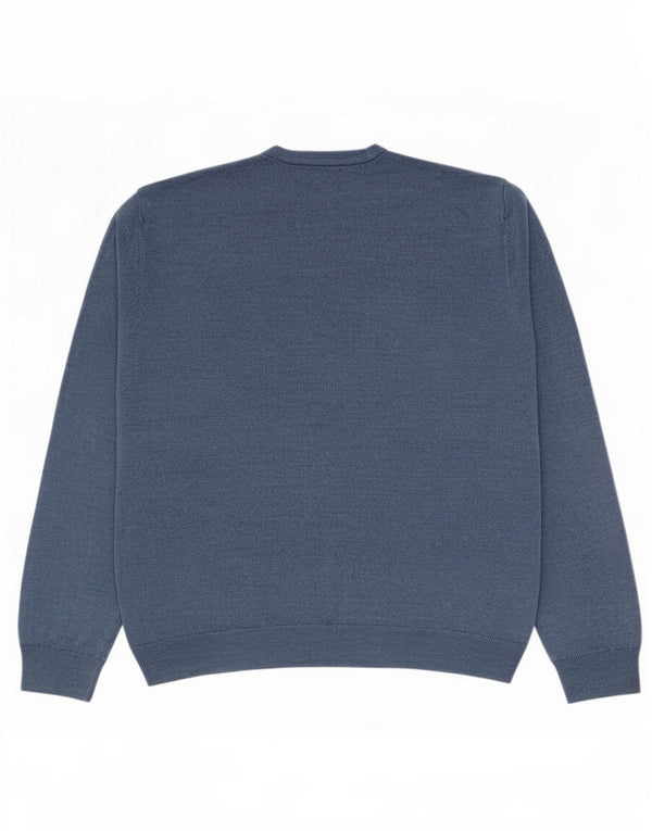 Marks & Spencer Pull à col rond pour homme 2XL Bleu Acrylique