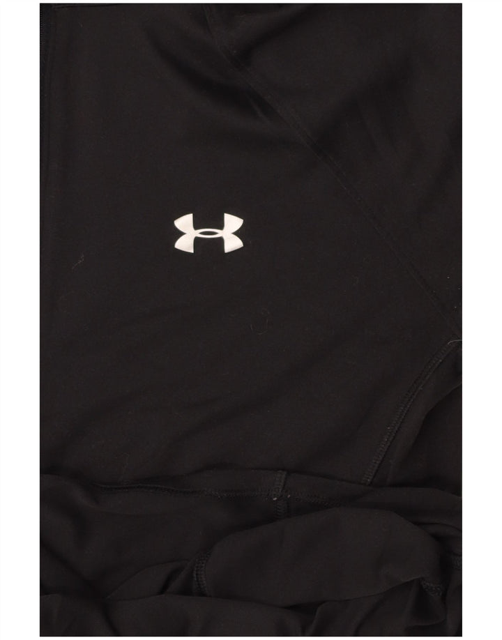 UNDER ARMOUR Haut de survêtement à col zippé pour femme UK 12 Noir moyen