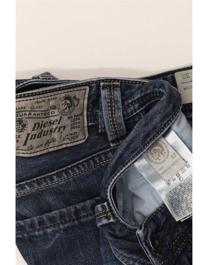 Diesel Jean Droit Homme W32 L32 Bleu Coton