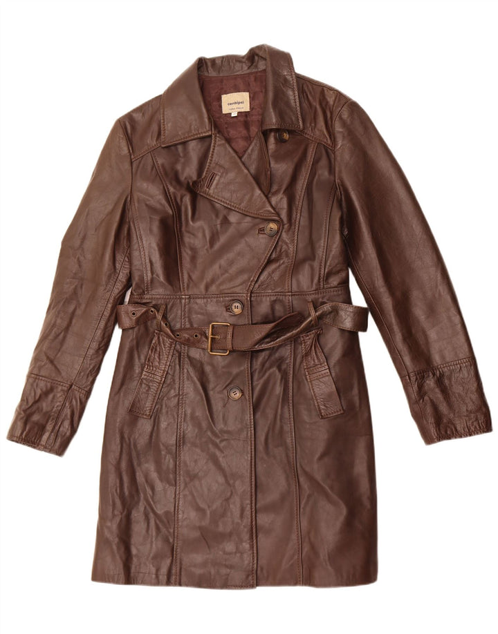 Conbipel Manteau en Cuir Femme IT 48 XL Cuir Marron