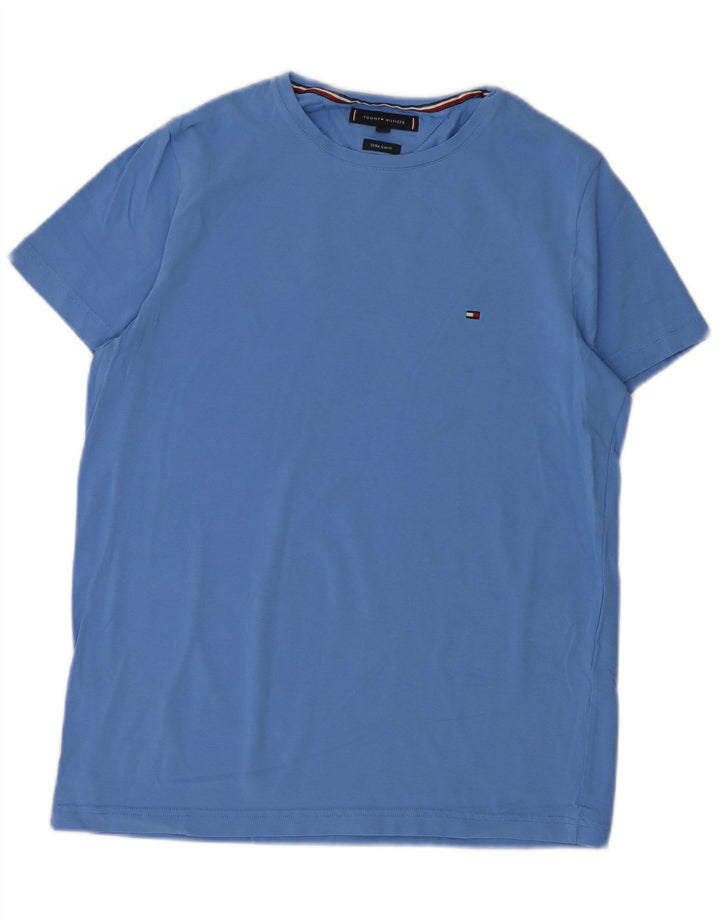 TOMMY HILFIGER T-Shirt Extra Slim Homme Grand Bleu Coton