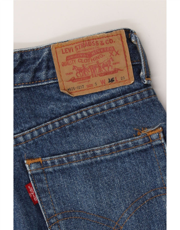 Jeans Taille Haute pour Femmes Levi's W25 L29 Bleu