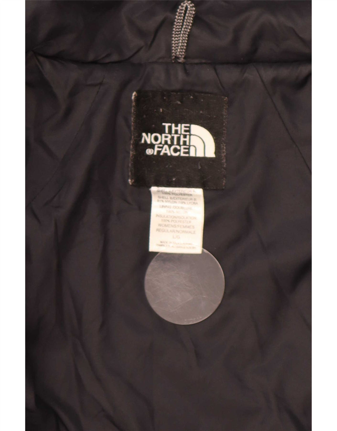 The North Face Veste matelassée Liner pour hommes UK 40 Large Noir Polyester