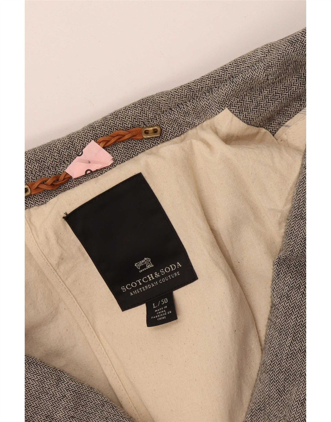 Scotch & Soda Veste Blazer 2 Boutons Homme IT 50 Large Gris