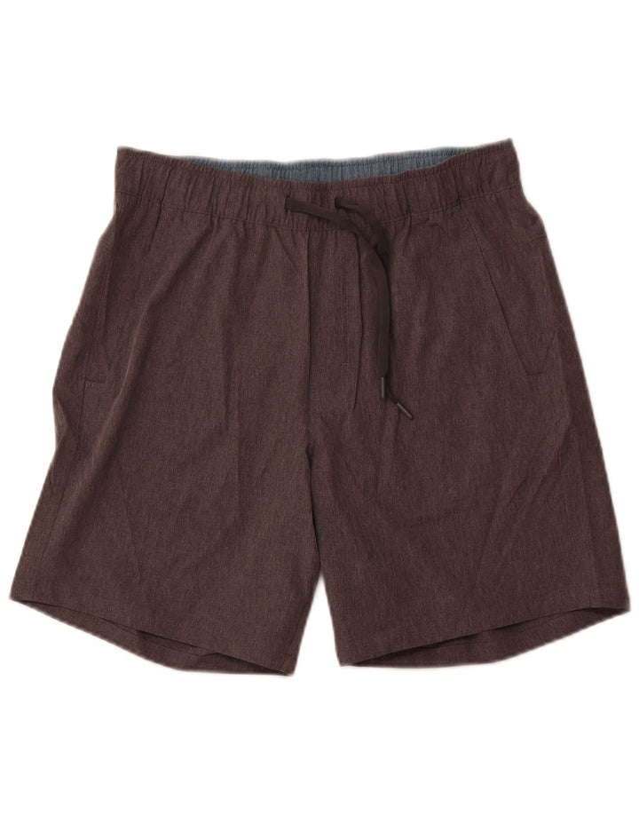 EDDIE BAUER Short de Sport Homme Gris Moyen Polyester