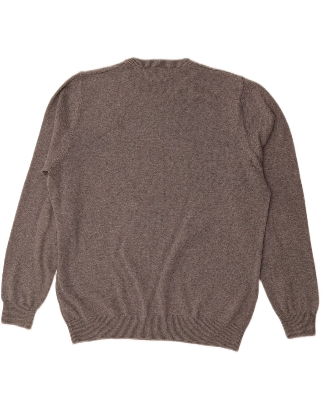 MARKS & SPENCER Pull à col rond pour homme en coton gris Taille L