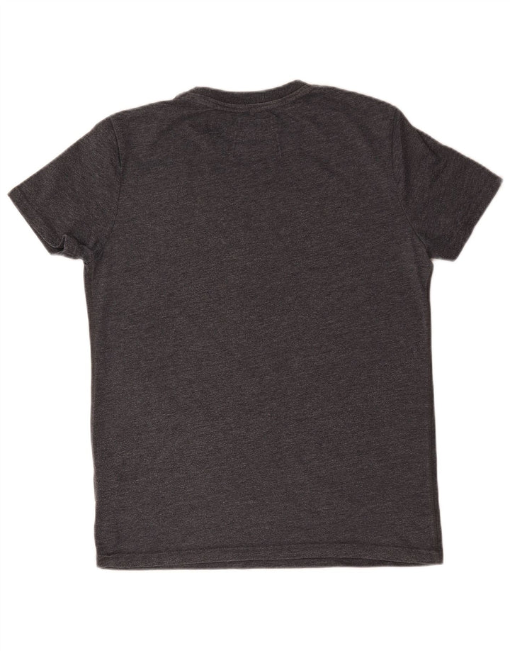 Superdry T-Shirt Graphique Homme Gris Moyen Coton