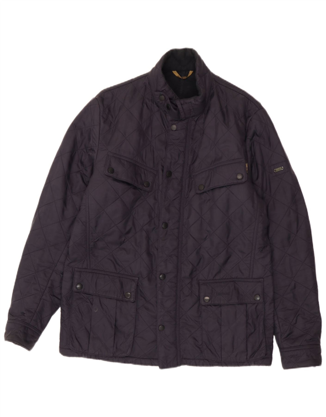 Barbour Veste matelassée pour homme UK 40 Large Bleu Marine Polyamide