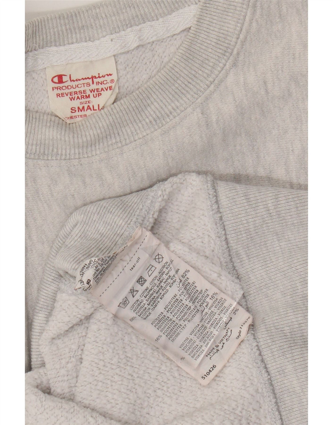 Champion Sweat-Shirt Homme Petit Gris Coton