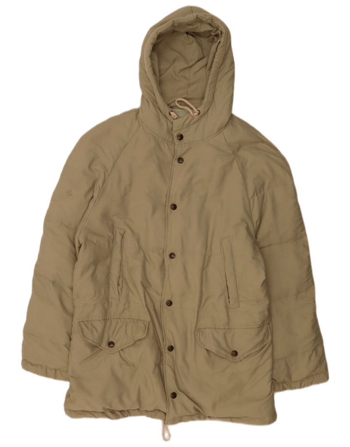 TRUSSARDI Veste matelassée à capuche IT 50 Large Vert Polyamide Homme