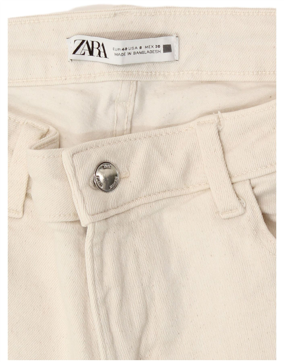 Zara Jean skinny pour femme EU 40 Medium W30 L27 Beige
