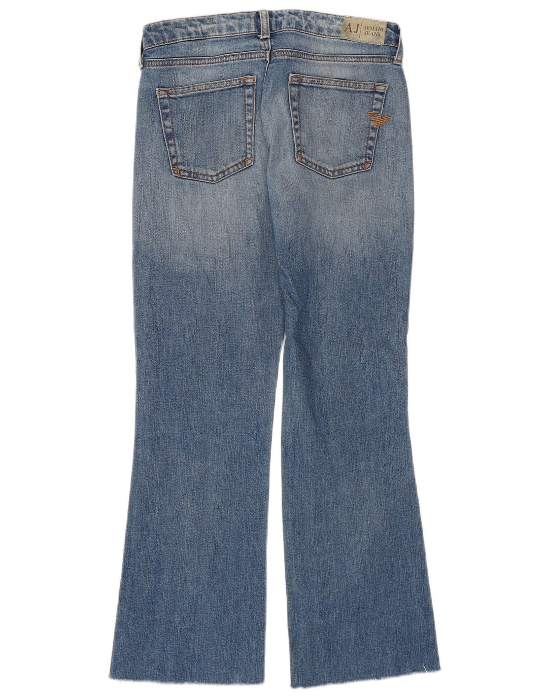 Armani Femme Jean Évasé W26 L27 Bleu Coton