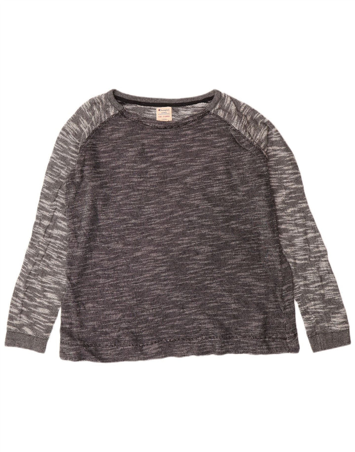 Champion Haut Femme Manches Longues UK 18 XL Gris Moucheté Coton