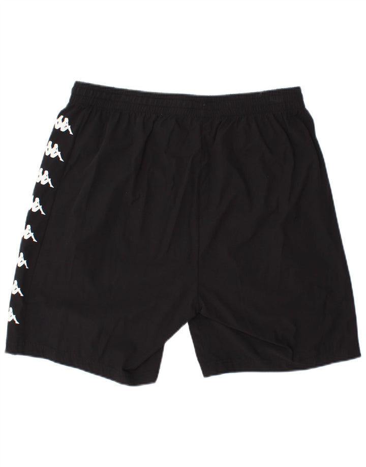 KAPPA Short de Sport Graphique Homme Grand Noir Polyester