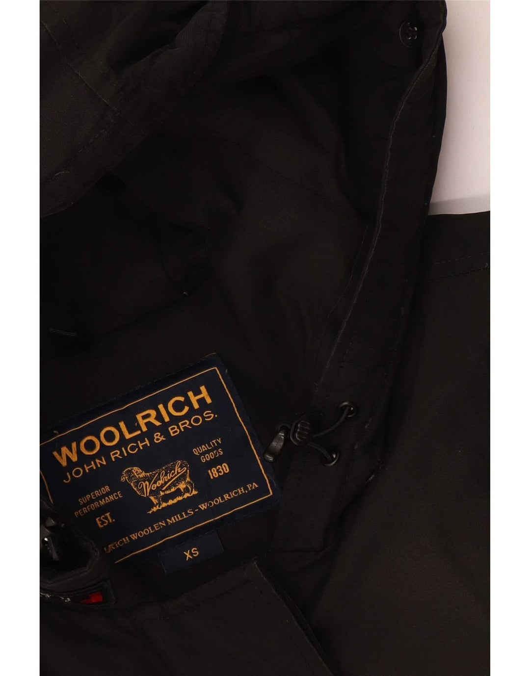 Woolrich Parka à capuche pour femme UK 6 XS Noir