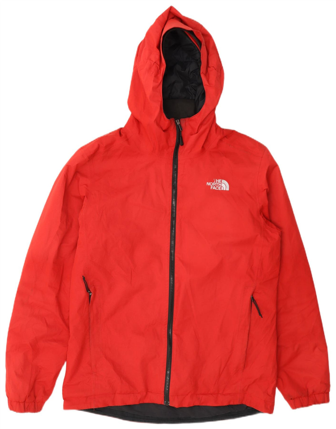 The North Face Veste coupe-vent à capuche pour homme UK 38 Rouge moyen Polyester